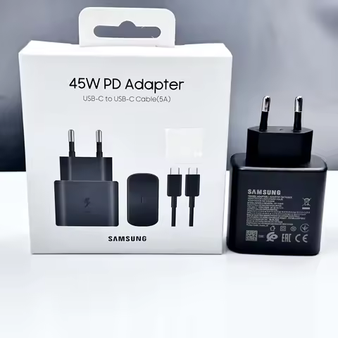 45W Charger Samsung Original Fast Charge Type C Adapter for Galaxy S26+ S25 Ultra S24 FE S23 A07 A55