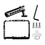 [Ship in 24h] Andoer Aluminum Alloy Camera Cage Kit with Video Rig Top Handle Grip Replacement for S