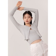 Odette 2 Piece Cardi Set in Ice Blue Grey