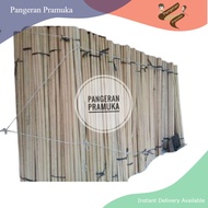 Tongkat Kayu Pramuka 160cm Polos Kayu Pohon Waru