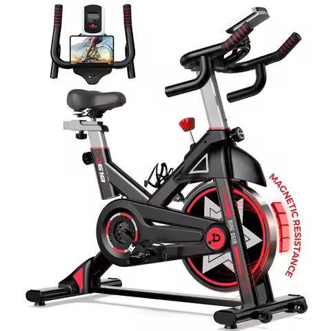 Exercise Bike, Stationary Bike for Home Gym, Indoor Cycling Bike w/Comfortable Seat Cushion & Tablet