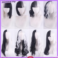 Cos Wig 101 Dalmatians Cruella de Vil Cruella Black White Witch Color Matching Small Short Curly Hai
