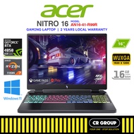 Acer Nitro 16 AN16-41-R99R - AMD Ryzen 7 7735HS - GeForce RTX 4050 6GB - 16GB DDR5 RAM - 512GB SSD (2Yrs Agent)