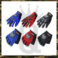 (SEPASANG) BIKE MOTORCYCLE HIKING CYCLING GLOVES FOX HEAD BREATHABLE RACING GLOVES A GRANT FULL HALF FINGER GLOVES