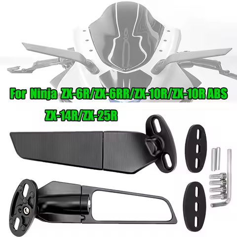 For Ninja ZX-6R ZX-6RR ZX-10R ABS ZX-14R ZX-25R ZX6R ZX6RR ZX10R ZX25R Universal Guiding Wind Rearvi