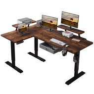โต๊ะอัจฉริยะ - ปรับความสูงได้ Mxtark 1.6M L Shape Electric Standing Desk Single Motor Desk Height