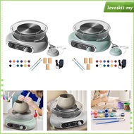 [LovoskibcMY] Mini Pottery Wheel Kit Removable Basin Electric Pottery Machine Ceramic Making Machine