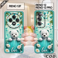 Oppo RENO 12 case _ oppo RENO 12F case _ oppo RENO 12 PRO case - flexible clear black silicone case