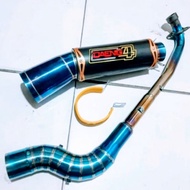 Daeng4 Pipe 51mm canister conical open specs exhaust pipe for Wave 125 Xrm 110/125 Wave 100/110/115 