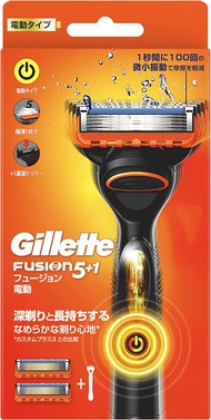 Gillette Fusion 電動型刮鬍刀 男性用 主機＋2入替換刀片