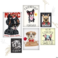 Ironed Image, Heat Pressed Image of Bulldog 9