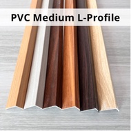 PVC Medium L Profile / Flooring Accessories / Aksesori Lantai / Profil L Medium SPC Floor Vinyl 3mm 4mm 5mm