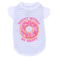 Petsinn T-Shirt-Stripe With Donut (Grey) (Large) (35cm)
