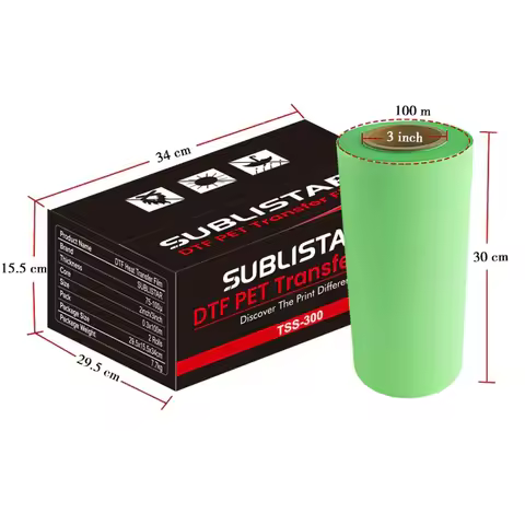 Luminous DTF Transfer Film(30CM*100M), PET Heat Transfer Cold Peel Glow In The Dark DTF Film For T-S