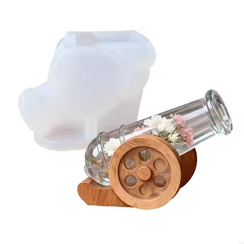 Heat Resistant Silicone Mould in 3D Cannons Form for DIY Simple Operations
