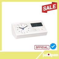 【Direct From Japan】Seiko Clock Alarm Clock Hideo Kageyama Model Seiko Study Time Learning Timer White Pearl KR893W SEIKO