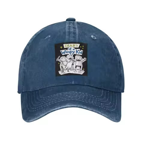 Diary of a Wimpy Kid Wimpy Kid Group Denim Fabric Cap Casual Baseball Caps Adjustable Hat Summer Uni