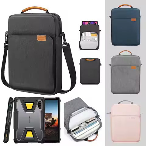 for Ulefone Armor Pad 5 Ultra 5 Pro Shoulder Bag Tablet Strap Handle Zip Pouch Waterproof Sleeve for