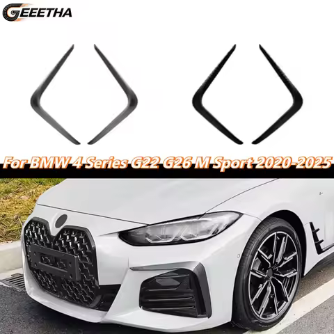 For BMW 4 Series G22 G26 420i 430i i4 M50 M Sport 2020-2025 Front bumper side spoiler Fog Light Fram