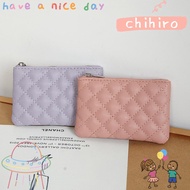 CHIHIRO1 Coin Purse, PU Leather Rhombic Money Bag,  Lightweight Portable Zipper Credit Card Wallet Men