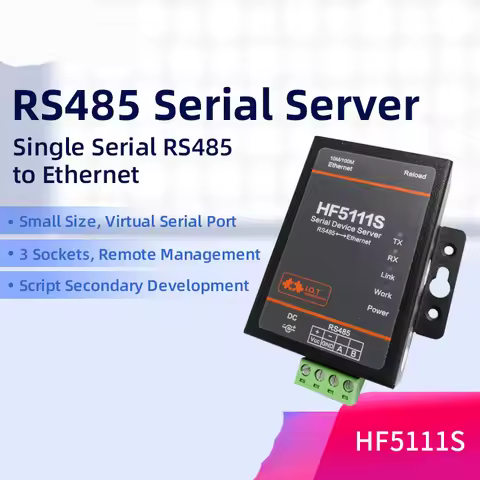 Industrial Serial Port RS485 to Ethernet Converter Server device HF5111S Support Modbus