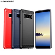 Samsung Galaxy Note8 7 9 10 Plus Note20 Ultra brushed carbon fiber protective case anti-drop soft case