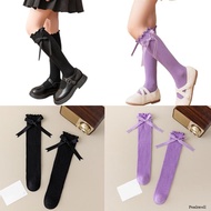 Peak Boot Socks Leg Warmer Stockings Bowknot Socks for Girls Knee Stockings