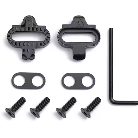 SH51/SH56 Mountain Bike Shoes Cleats Cleats Set Bicycle Shoe Pedal Clip Pedal Cleats SM-SH51 Black S