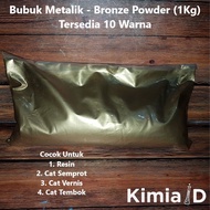 Metallic Powder - 1 KG - Pearlscent Pigment Mica Powder Bubuk - Bubuk Metalik - Pigmen Resin - Pewar