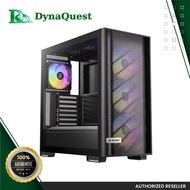 Okinos 612 ARGB Mid-Tower ATX TG Gaming PC Case w/ 4x120MM ARGB Fans