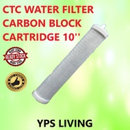 CTC WATER FILTER CARBON BLOCK / Water Filter 10' CTC Carbon Block Filter Cartridge / ctc filter