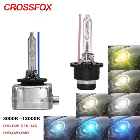 CROSSFOX 2PCS D1S D2S D3S D4S HID Xenon Light Car Headlight D1 D2 D3 D4 Ultra HID Lamp Bulbs 4300K 6