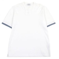 愛馬仕男士短袖T卹，100%純棉，馬鞍針縫製，愛斯咳朗/Bron/藍色，S碼，義大利製造，成色極佳。