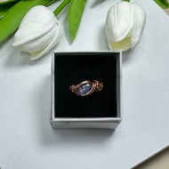 230218 wire wrapping 藍晶石 銅線 繞線 介指