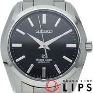 精工 Grand Grand Seiko男士自動機械錶 SBGR101/9S61-00B0，含原廠錶盒和保固卡。不鏽鋼材質，黑色錶殼，拋光處理，成色極佳。 [二手]