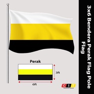 3x6 Bendera Perak Flag Pole Flag