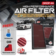 OTP WASHABLE DROP IN AIR FILTER PERFORMANCE MERCEDES C63 S63 SL63 CL63 R63 E63 CLS63 ML63 CLK63 AMG 