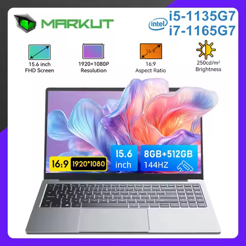 Markut Laptop 15.6 Inch Portable Notebook With Intel CPU I7-1165G7 IPS 32GB 2T SSD 1920*1080 FHD Dis