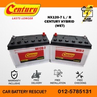 [ Installation Provided ] NX120-7L / R ] Century Hybrid WET | Car Battery Bateri Kereta