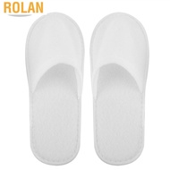 Rolan 10 Pairs High Quality Disposable Slippers Travel Hotel Slipper SPA Guest