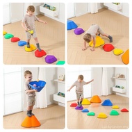 Toy Heart Crossing the River Stone Sense Integration Training Balance Stone Toy Stepping Stone Game 