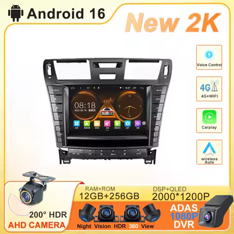 For Lexus LS460 LS600H XF40 4 lV 2006 - 2012 Android 16 Multimedia Head Unit QLED Navigation GPS Rad