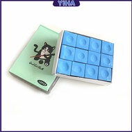Yiha ชอล์กฝนหัวคิว สีน้ำเงิน กล่องละ 12 อัน Billiard Chalk