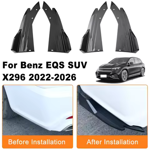 Car Rear Bumper Spoiler Lip Diffuser Side Skirt Splitter Wrap Angle Anti-Crash For Mercedes Benz EQS