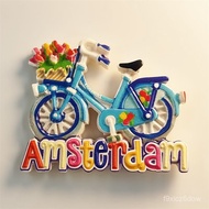 Taoyuan Ready Stock/Dutch Capital Amsterdam Bicycle Culture Tourist Souvenir Decoration Crafts Magne