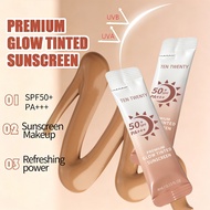 Ten Twenty Premium Glow Tinted Sunscreen Full Coverage Waterproof Lightweight 4mlX20pcs