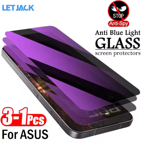 1-3Piece Anti-blue Light + Anti-Spy Tempered Glass for Asus ROG Phone 9SE 9 8 Pro Zenfone 12 11 Ultr