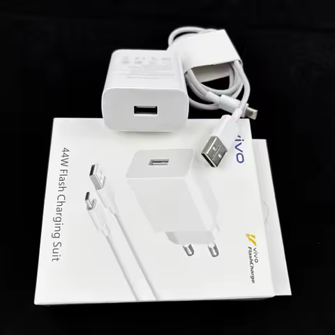44W EU Flash Charger For Vivo iQOO Type C Cable Super Fast Charge Adapter Set for X200 X100 X90 X70 