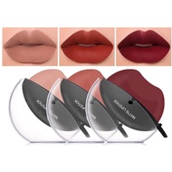 DAGEDA 3 Colors Matte Lipstick Set, Matte Velvet Lipstick Lip Shape Lazy Lipstick, Long Lasting High