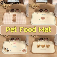 AP AIMAYAPET Pet Feeding Mat, Anti-Slip, Waterproof, Cartoon Design, Pet Tray Pad, Pet Bowl Mat, Cat